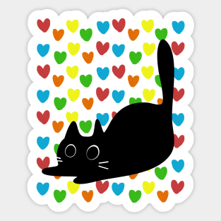 Cat in love Sticker